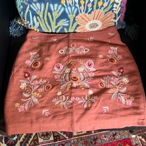 Embroidered skirt size medium